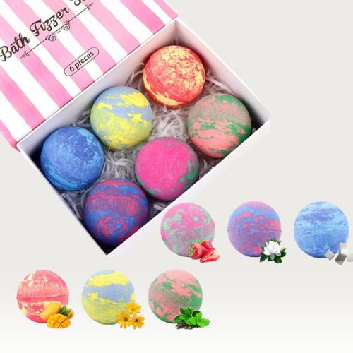 Effervescent Bath Bomb Set – Exfoliate, Purify &amp; Nourish Your Skin!